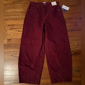 Universal Thread Women's Burgundy Corduroy Pants